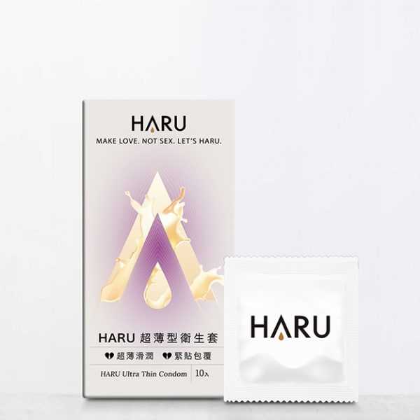 HARU｜Ultra Thin 極潤超薄柔型衛生套示意圖